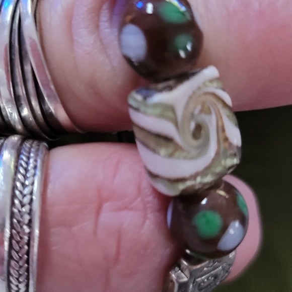 Bead and metal Bracelet - Picture 3 of 5